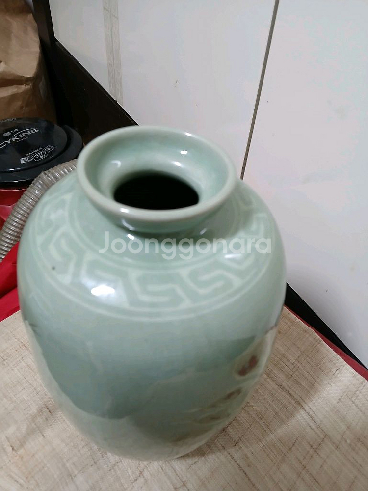 한자문자 도자기 꽃병--3