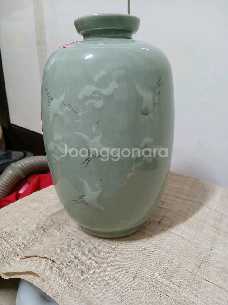 한자문자 도자기 꽃병--2