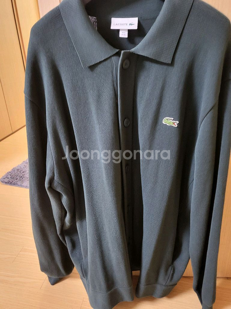 라코스테 남성 니트 가디건 팝니다--3