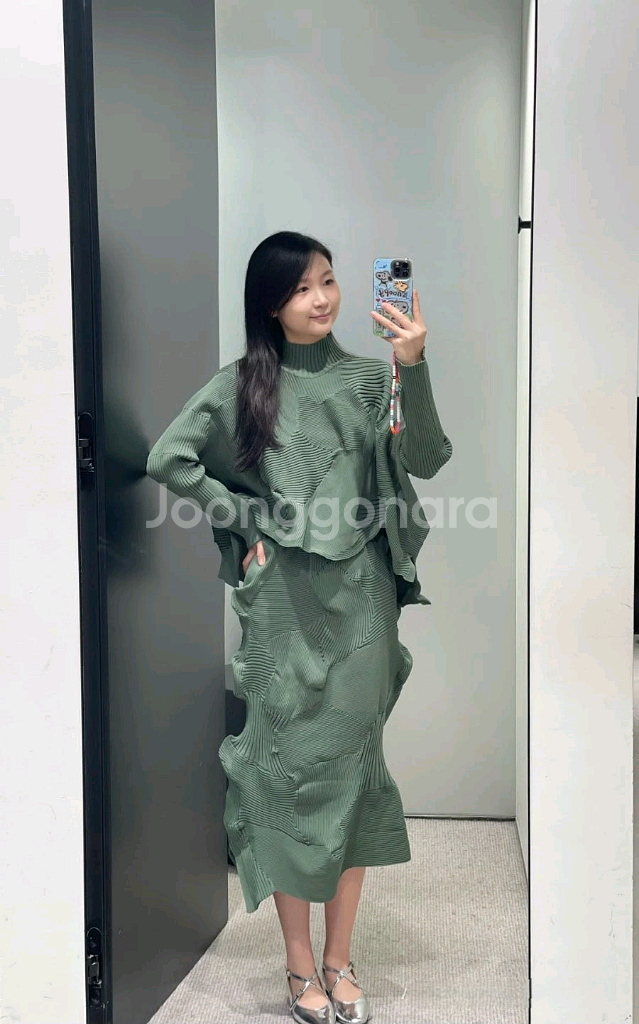 이세이미야케 코네코네 와이드탑 미스티 그린,플리츠플리즈 ~--1