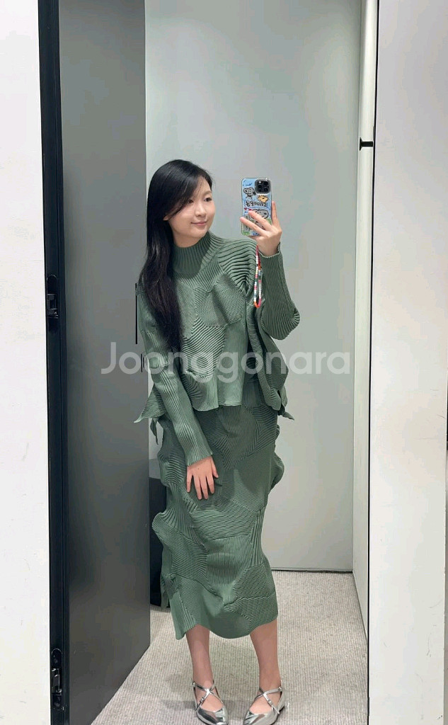 이세이미야케 코네코네 와이드탑 미스티 그린,플리츠플리즈 ~--0