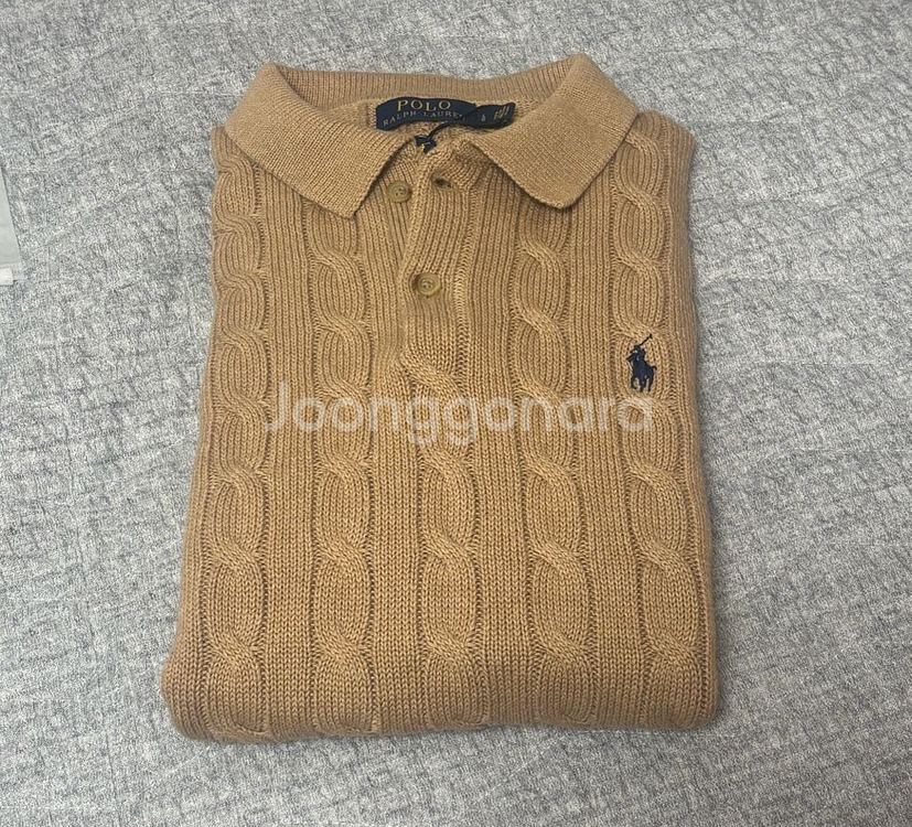 폴로 랄프로렌 케이블 니트 폴로셔츠L 새제품--0