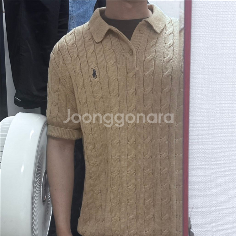 폴로 랄프로렌 케이블 니트 폴로셔츠L 새제품--2