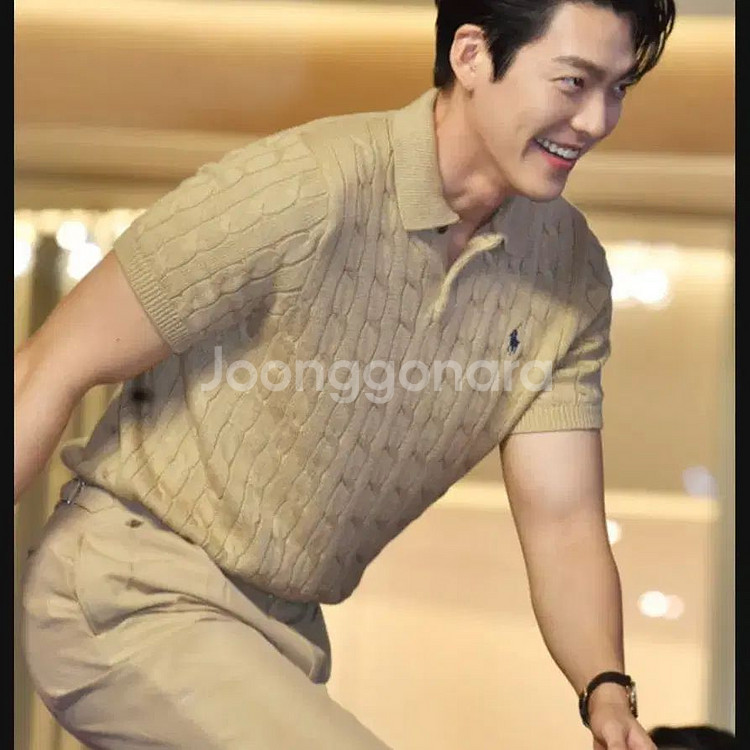 폴로 랄프로렌 케이블 니트 폴로셔츠L 새제품--3