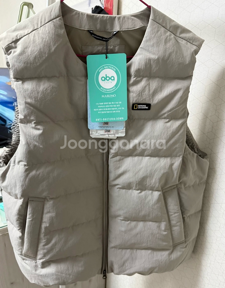 여성내셔널지오그래픽패딩조끼95--0