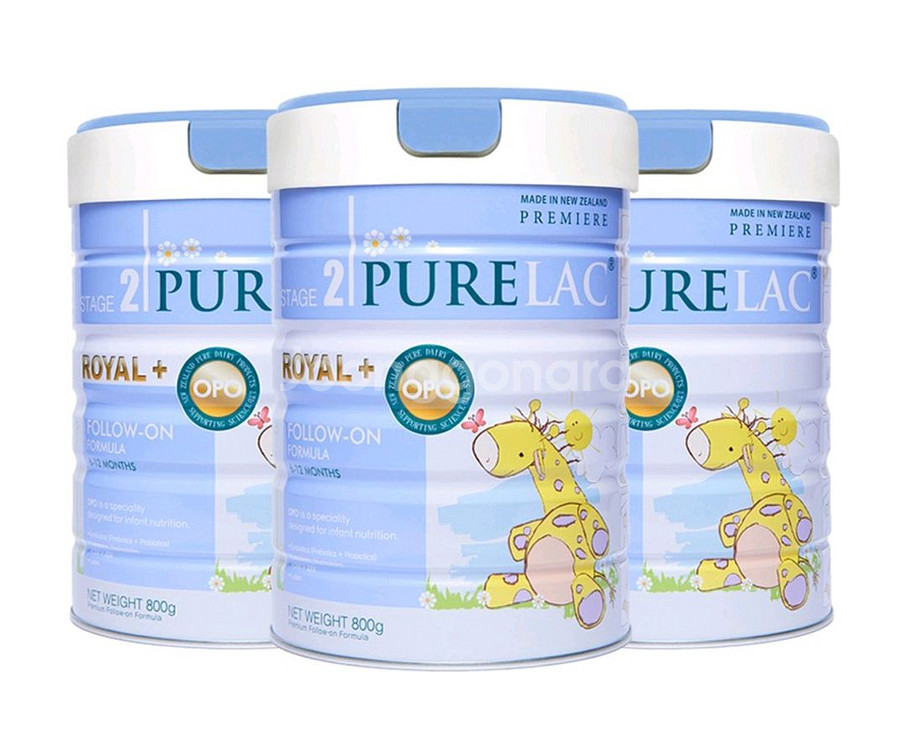 (익일발송) 퓨어락 로얄플러스분유 1,2단계 800g 3캔--0