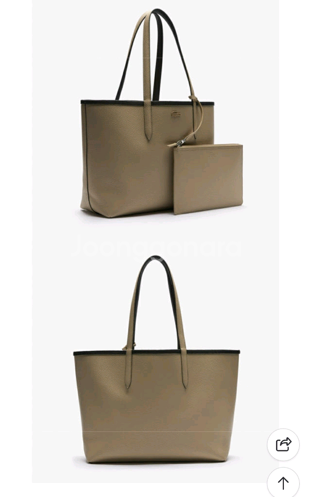 라코스테 안나 가로형 라지 쇼퍼백 BB--2