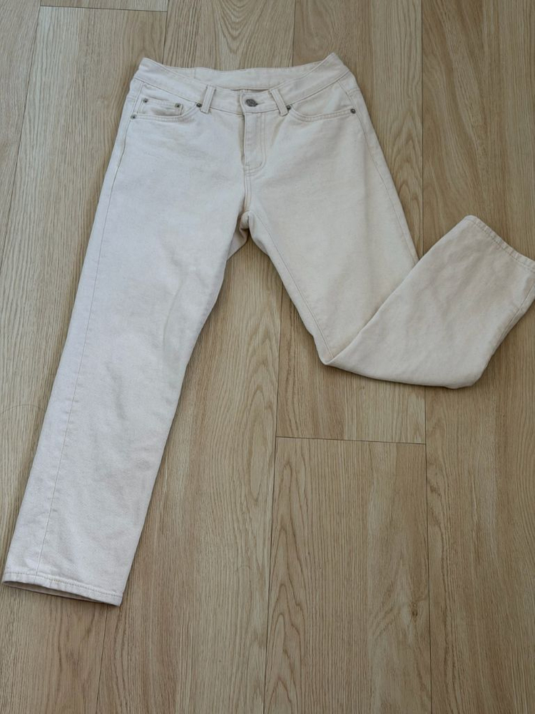 브랜디드 1931 크롭 스트레이트 크림진 30 이미지