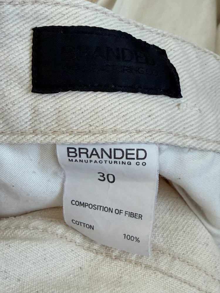 브랜디드 1931 크롭 스트레이트 크림진 30 이미지