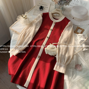 레드 원피스 새상품