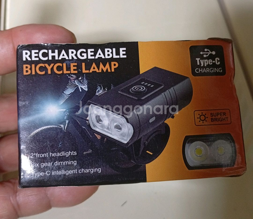 충전식 자전거 라이트 새 상품.--1