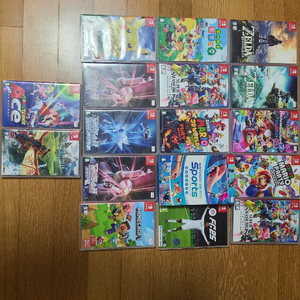 닌텐도 스위치 게임칩 17개 일괄 떠리