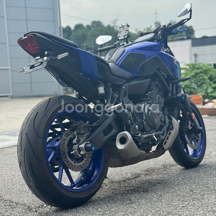 야마하 mt07 22년식 1만6천km 2채널 블박 셋팅 판매합니다--2