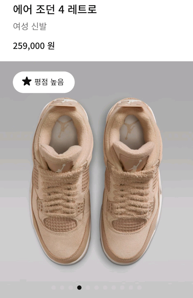 나이키 에어조던4 레트로 230 이미지