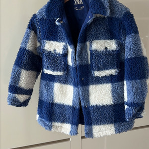 ZARA 체크 플리스 점퍼 8세