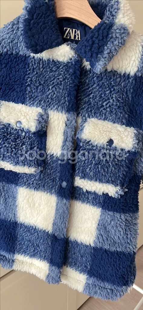 ZARA 체크 플리스 점퍼 8세--4