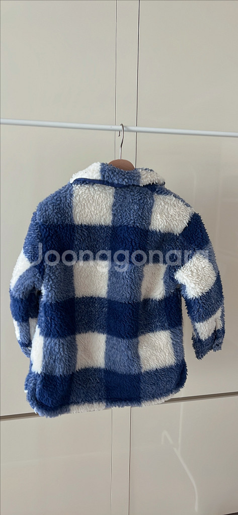 ZARA 체크 플리스 점퍼 8세--1