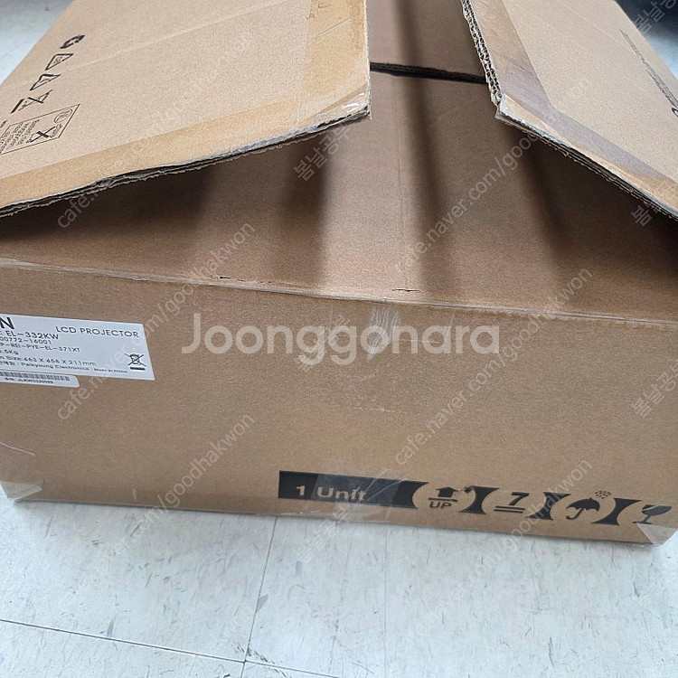 2대한정, 신품급)1미터 100인치 3600안시 단초점 프로젝터 캐논이펀 EL-332KW--0