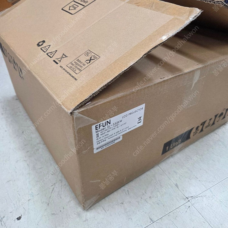 2대한정, 신품급)1미터 100인치 3600안시 단초점 프로젝터 캐논이펀 EL-332KW--3