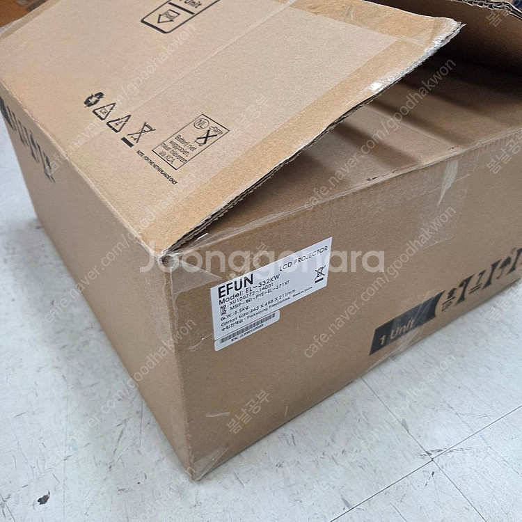 2대한정, 신품급)1미터 100인치 3600안시 단초점 프로젝터 캐논이펀 EL-332KW--3