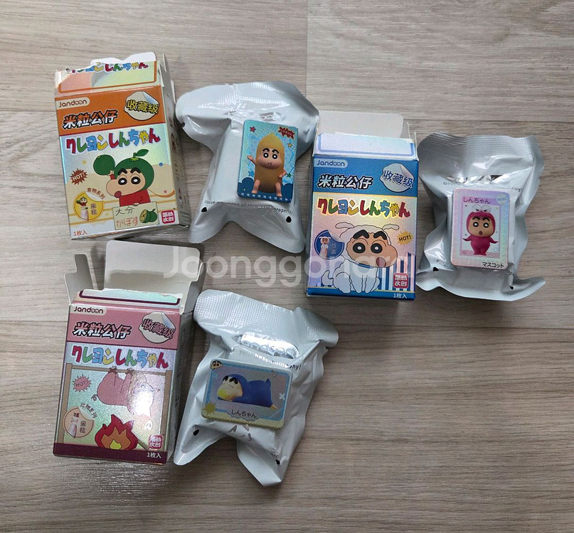 짱구 쌀알피규어 3종 새상품 일괄판매(1)--0