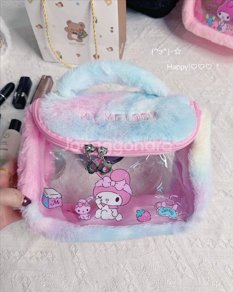 산리오 마이멜로디 대용량 파우치 가방--1