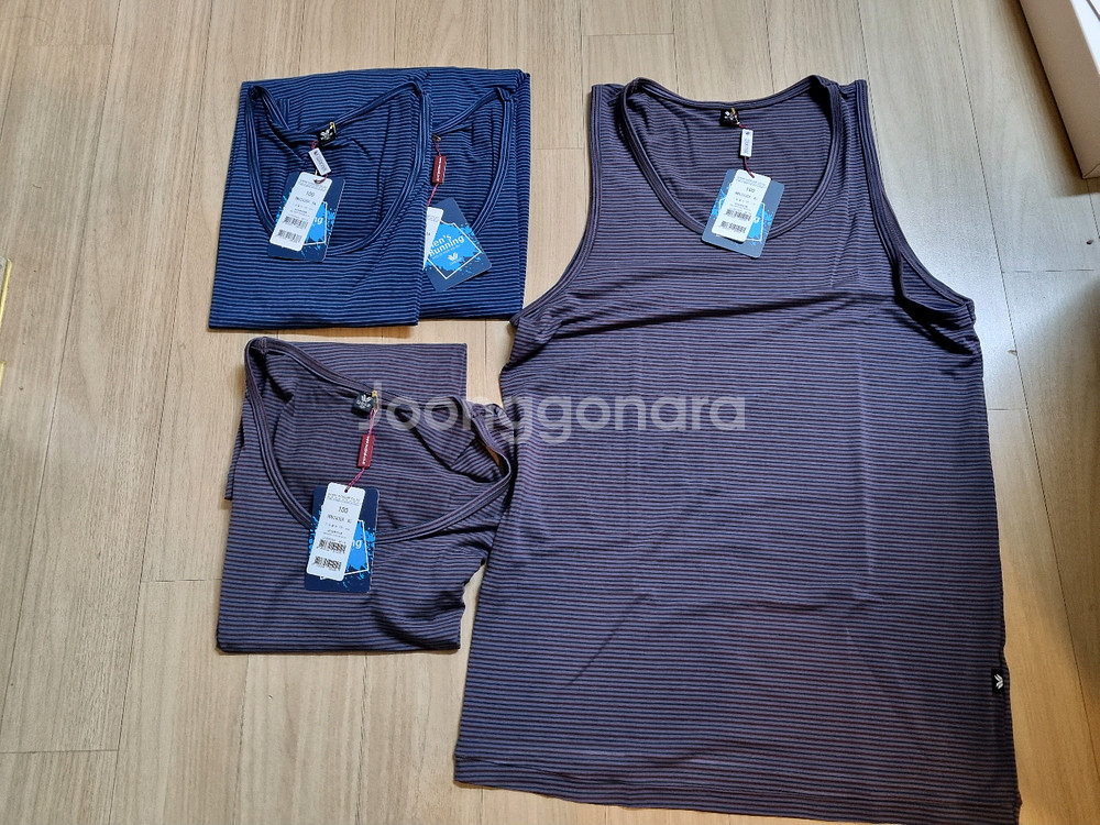 새것와코루 남자 런닝100사이즈 4장(gs25반값택배만원)--1