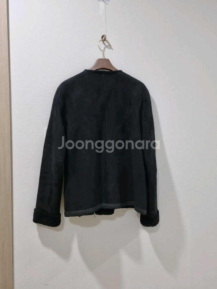 Theory 띠어리 블랙 양털 무스탕 자켓--5