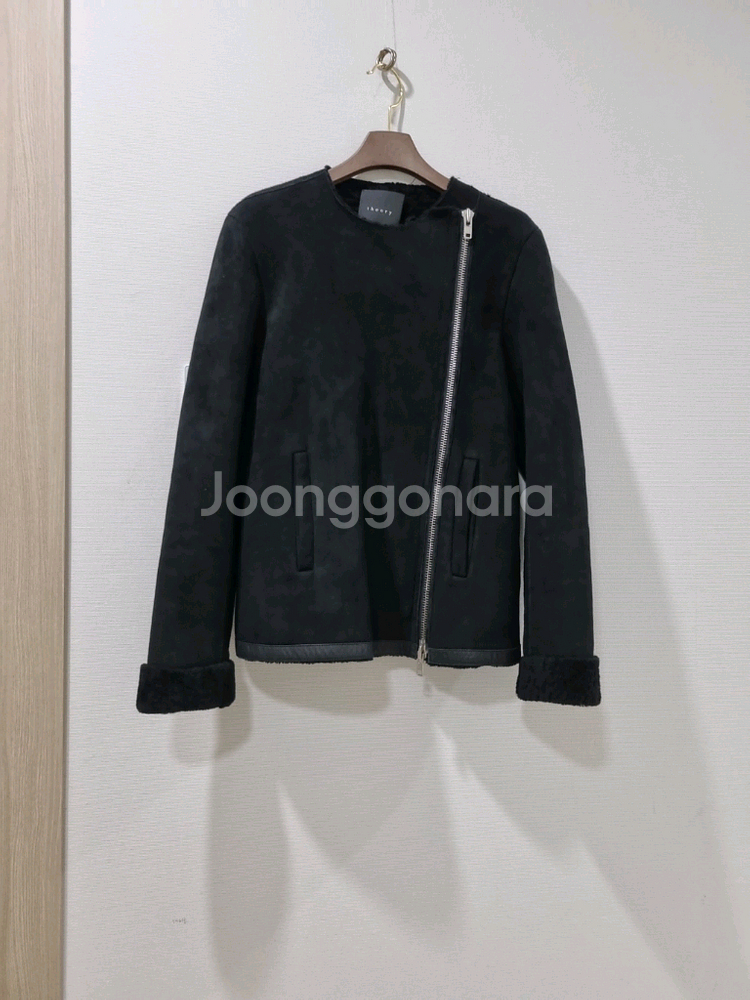 Theory 띠어리 블랙 양털 무스탕 자켓--2