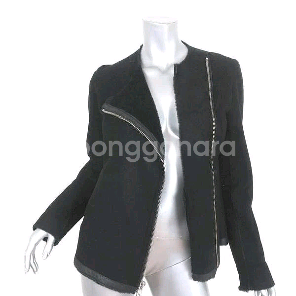 Theory 띠어리 블랙 양털 무스탕 자켓--9