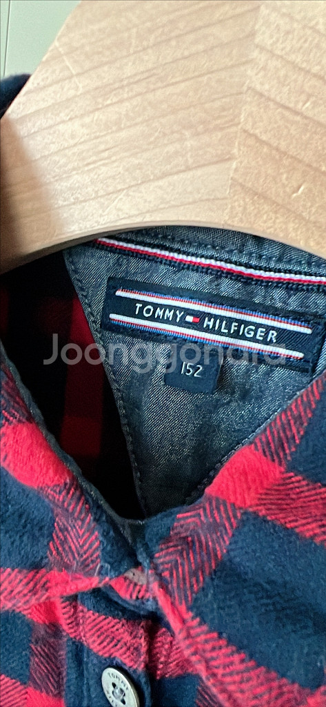 타미힐피거 체크 셔츠 원피스 152--2