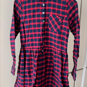 타미힐피거 체크 셔츠 원피스 152