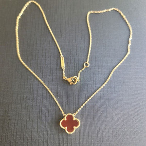 18k 골드 클로버 목걸이