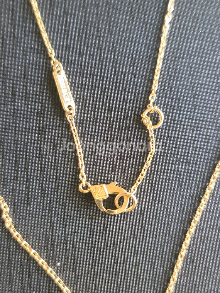 18k 골드 클로버 목걸이--2