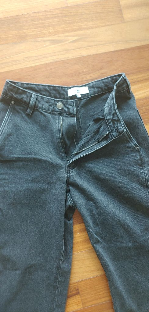 흑청 와이드 데님/ 블랙진 (55)--2