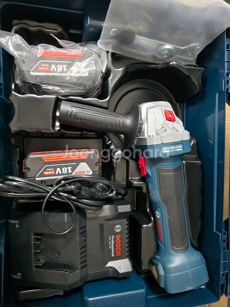 18V 무선 그라인더 세트 GWS 18V-7 5.0AH 2B--3