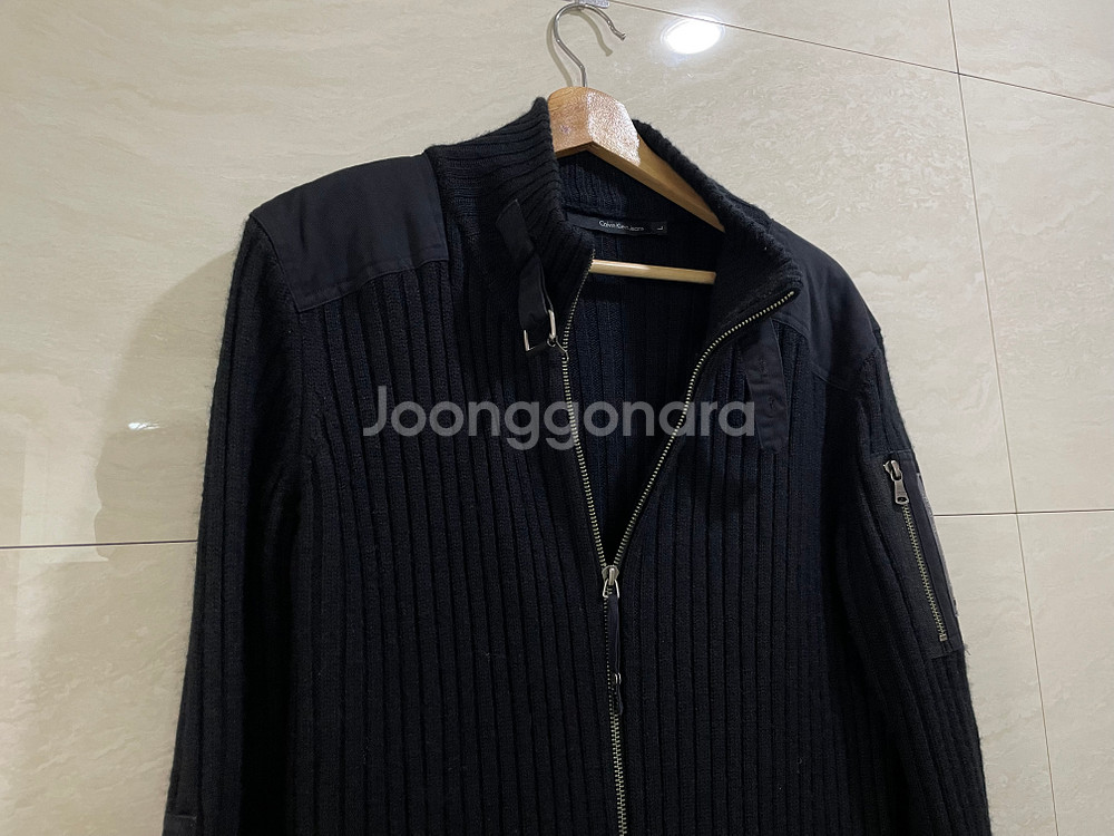 캘빈클라인진스 / 레트로 니트 집업 가디건, 남성 가디건 / L / 4만원--1
