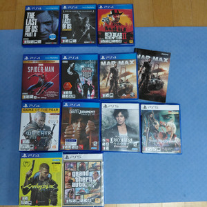 플스4 PS4 플스5 PS5 타이틀 게임CD A급 중고 (미개봉, 단순 개봉만 한 S급도 있음)