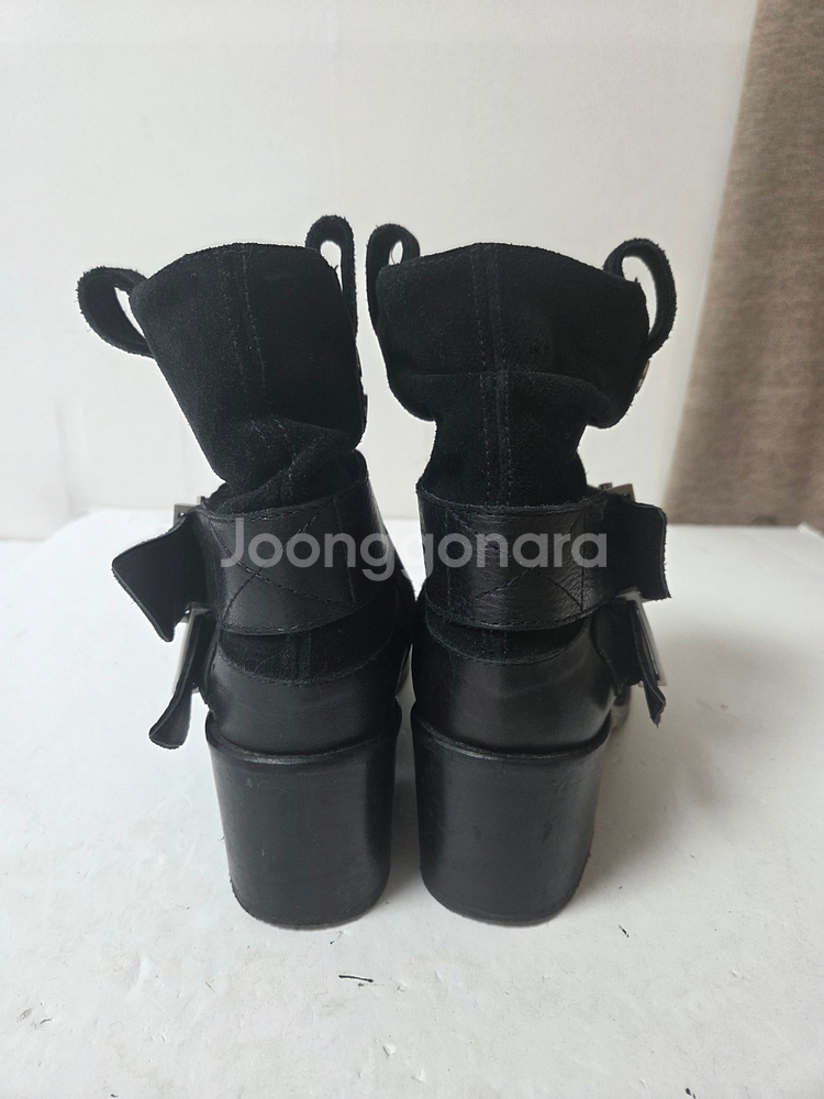 쟈딕앤볼테르 래더 버클 앵클부츠 블랙(240)--3