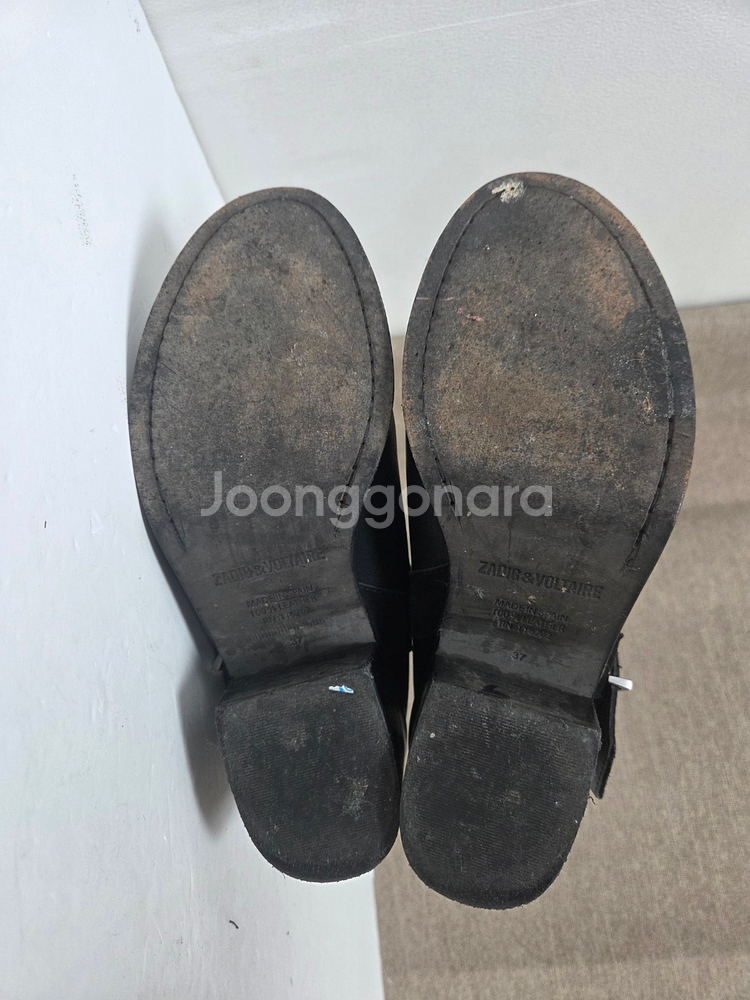 쟈딕앤볼테르 래더 버클 앵클부츠 블랙(240)--2