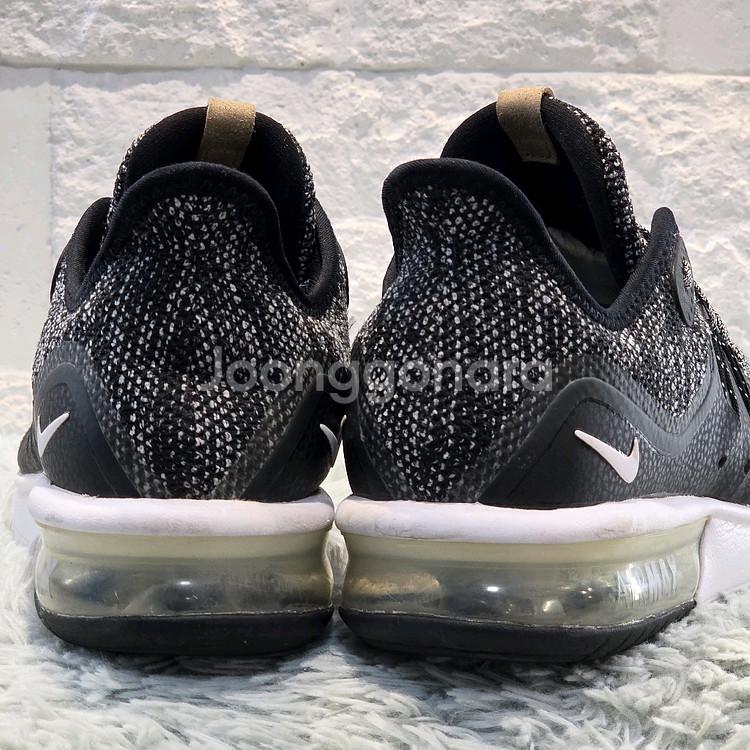 2q-4:나이키 에어맥스 시퀀트 3 블랙 니트 (250mm)--2