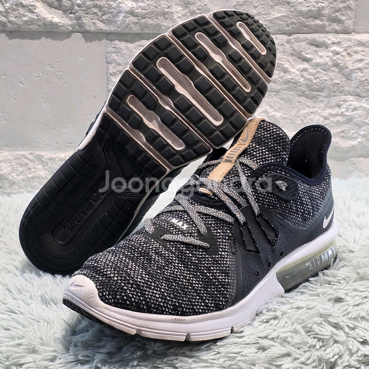 2q-4:나이키 에어맥스 시퀀트 3 블랙 니트 (250mm)--8
