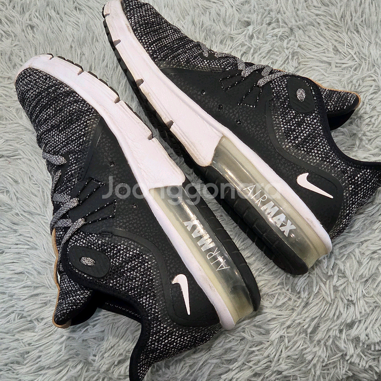 2q-4:나이키 에어맥스 시퀀트 3 블랙 니트 (250mm)--6