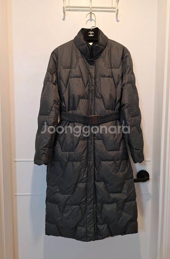 더아이잗 여성 구스 양면 롱패딩--0