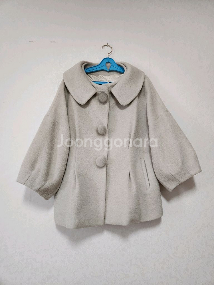 비꼴리끄 밍크단추 울알파카코트(55)--0