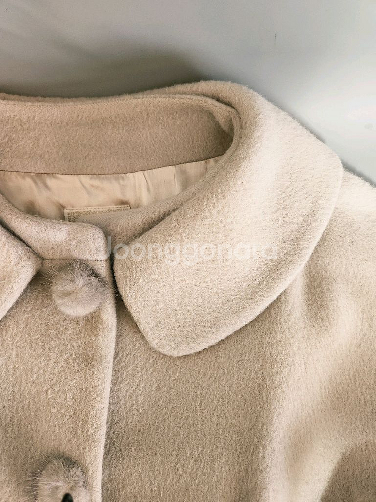 비꼴리끄 밍크단추 울알파카코트(55)--3