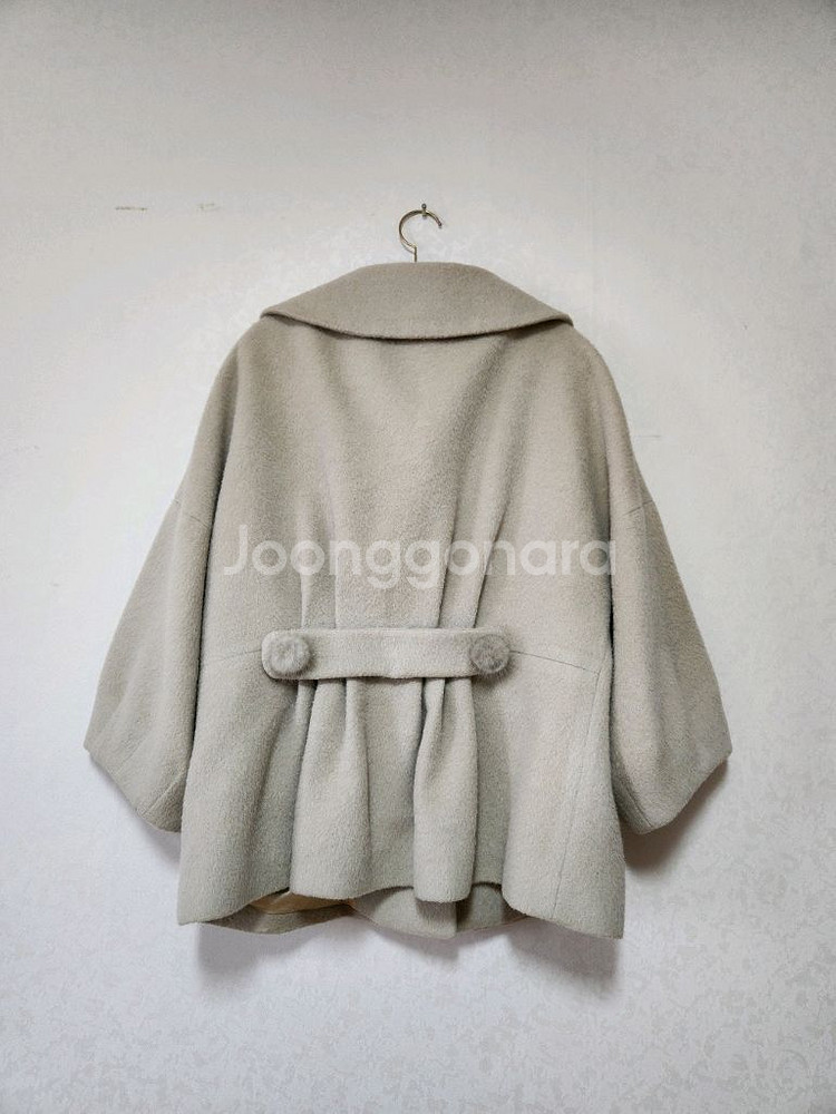 비꼴리끄 밍크단추 울알파카코트(55)--2