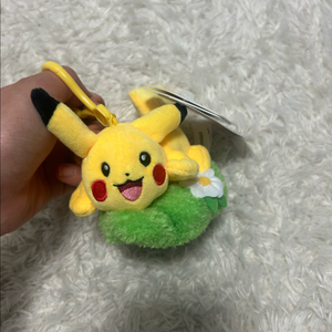 (새상품)포켓몬스터 꽃밭시리즈 피카츄 꽃밭 인형키링