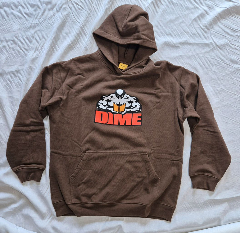 DIME 후드티 브라운 XL 기모안감 이미지