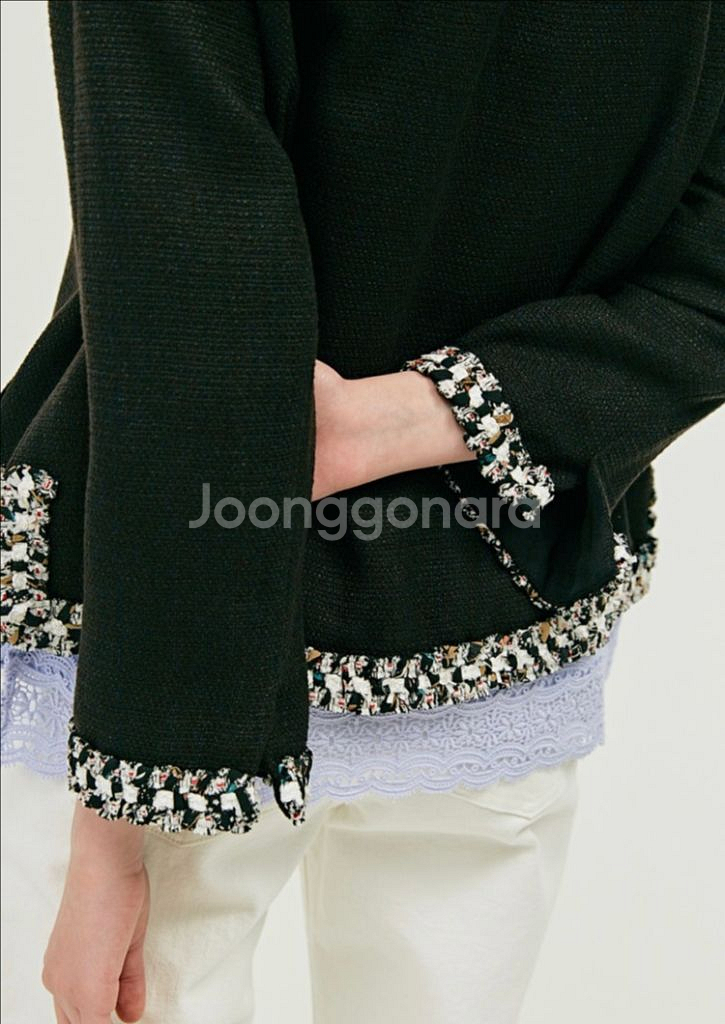 한섬 SJSJ 트위드 자켓 (2회 착용)--4